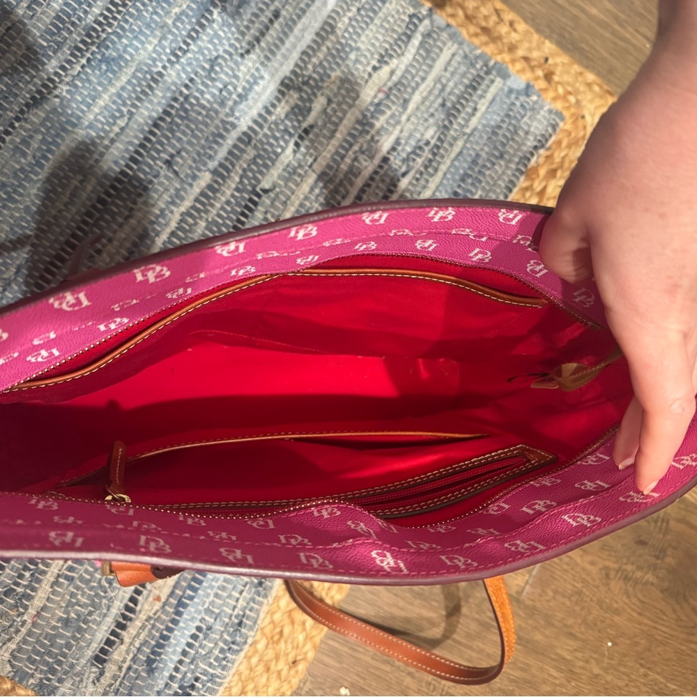 Dooney & Bourke Pink Monogram Tote - Picture 3 of 3
